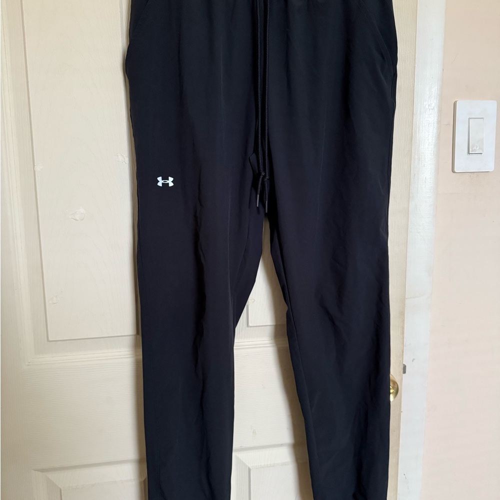 Under Armour Black Joggers with Tapered Fit and Adjustable Waist